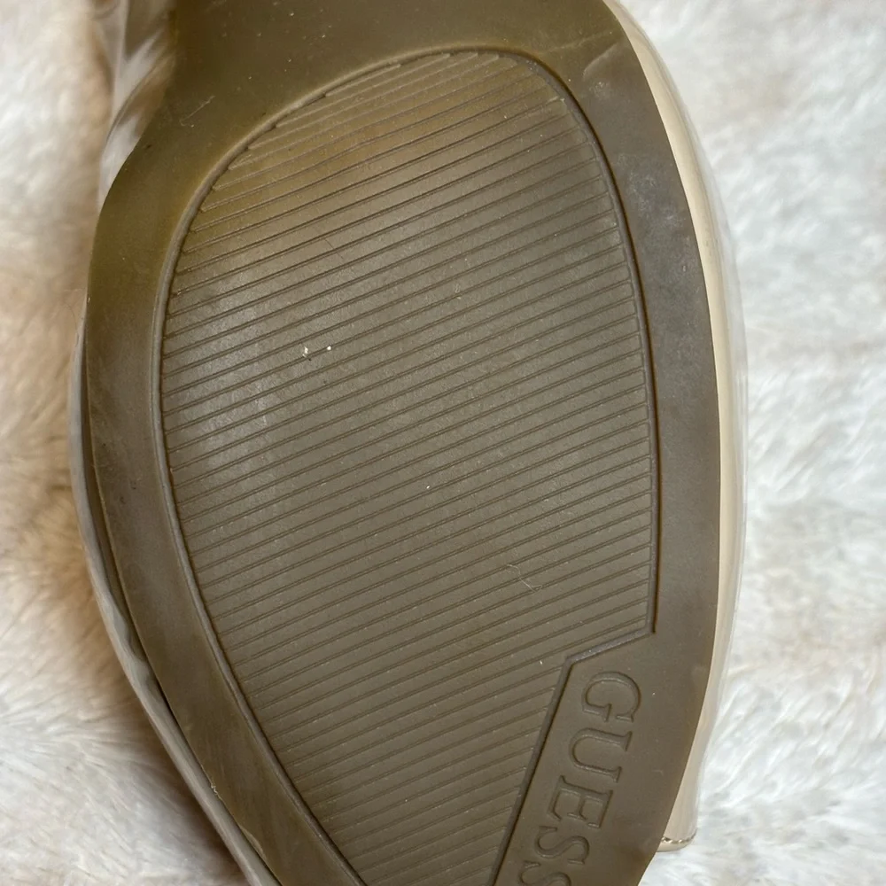 Guess Women's  Shoes Tan Slingback Peep Toe Heels NEW Size 10